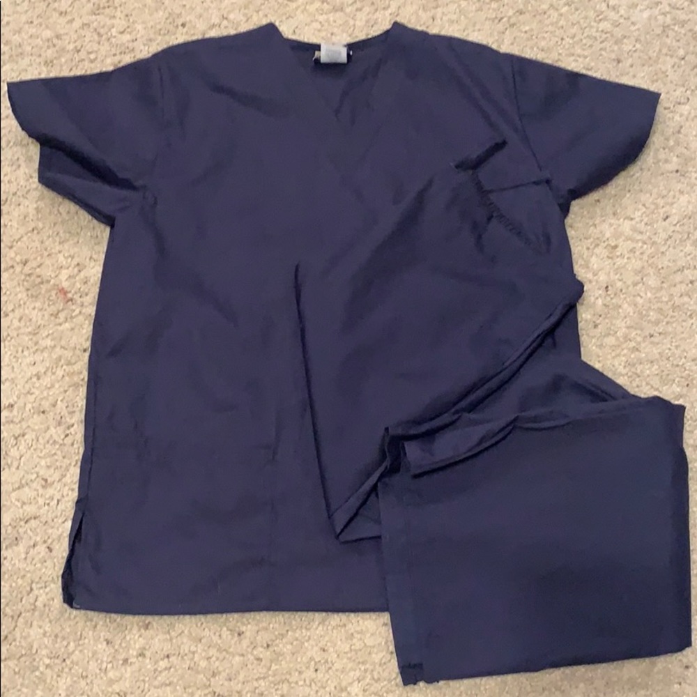 Navy blue scrub set